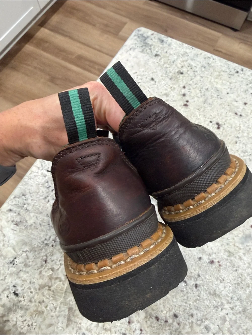 Georgia Giant Kids Boots Romeo Brown Pull On Leather Chelsea Boys Size 4.5